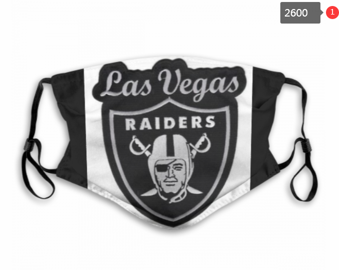 NFL Oakland Raiders #55 Dust mask with filter->nfl dust mask->Sports Accessory